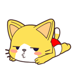 宝宝猫爬在地上发呆