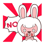 可爱的毛毛兔搞笑表情