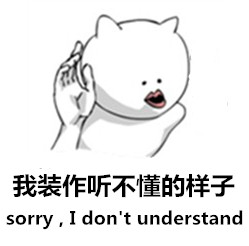 我装作听不懂的样子