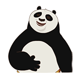笑哈哈的功夫熊猫
