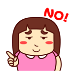 摆手指的壮壮妹，NO
