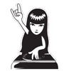 Emily女生系列图片，Emily the Strange的QQ表情
