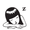 爬在桌子上睡觉觉