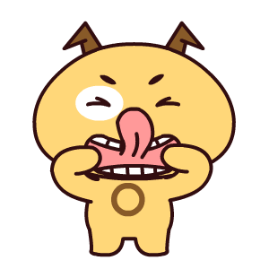 做鬼脸的魔魔狗