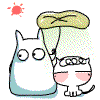 沙包猫猫QQ表情之晴天