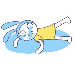 爬在地上哭成一个泪人