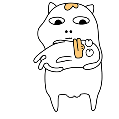鼻孔喵动态表情图片