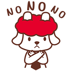 不停的摇头说NO