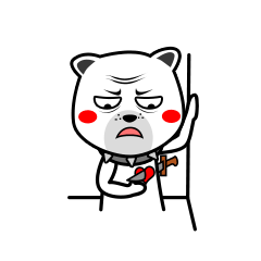 搞怪的咆哮狗微信表情图片