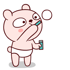 玩泡泡的冷兔子