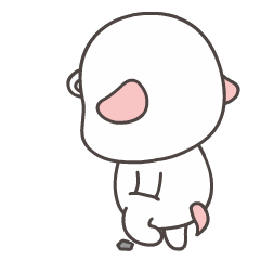 无聊得踢石块玩，唉