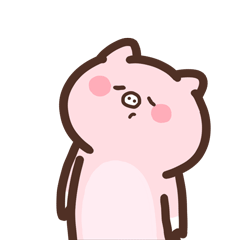 一声长叹的小猪