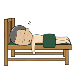 爬在椅子上睡着了