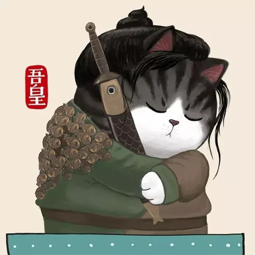 模仿星爷的招牌帅气动作