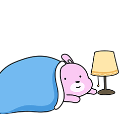 晚安！关灯睡觉了