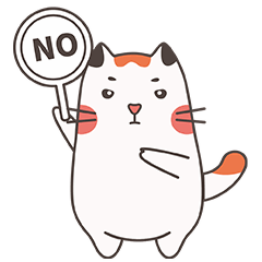 举牌反对，NO