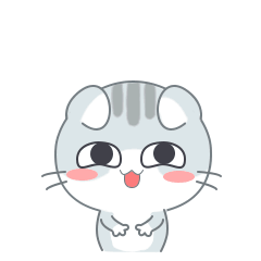 哈哈大笑的猫小丢