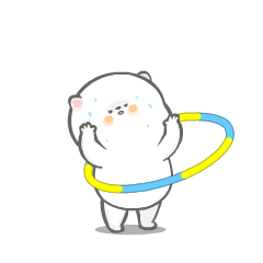 扭扭呼啦圈，活动一下腰部