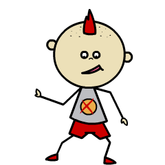 左摇右摆的红毛小坏蛋