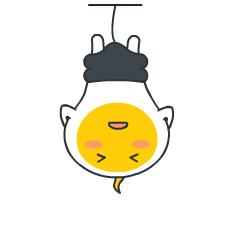 一只电灯泡的可爱表情图片