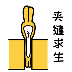 有关香蕉兔的微信表情图片
