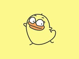 有趣的小黄鸭鸭表情图片