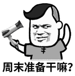 周末你准备干嘛