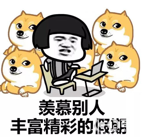 加班狗羡慕别人有一个丰富多彩的假期