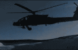 失控坠毁的直升飞机