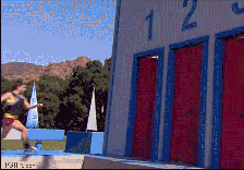 冲进去再被人一把倒入水中