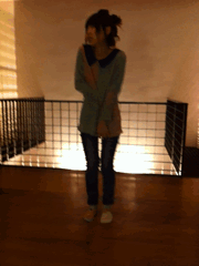 太冷啦，压压腿运动一下
