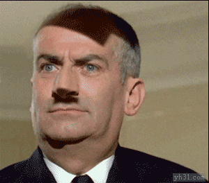 用投影恶搞模仿希特勒