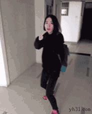 逗比女生练功夫