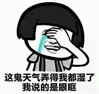 这鬼天气弄得我都湿了，我说的是眼眶