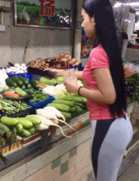 苦瓜红萝卜茄子，妹子全要了