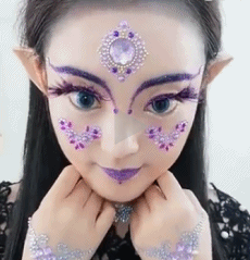 妹子的妆化得好，不知道像哪个妖怪