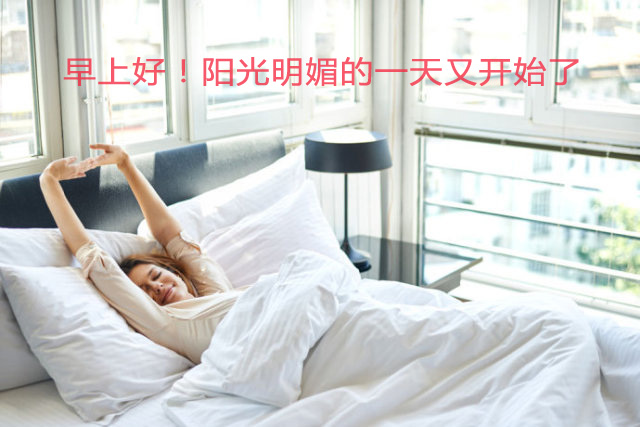 早上好！阳光明媚的一天又开始了