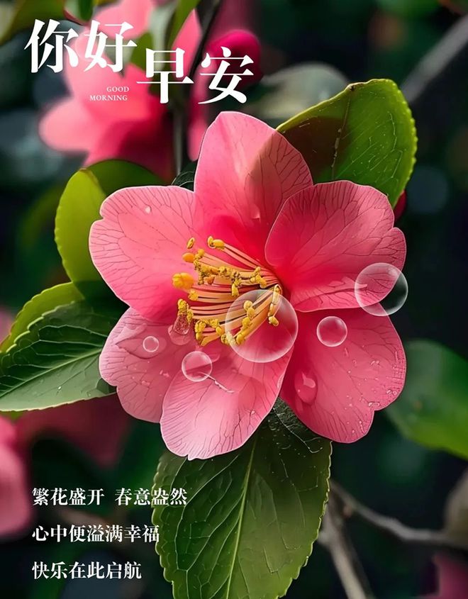 满目繁花春意盎然，愿心中常存温柔幸福