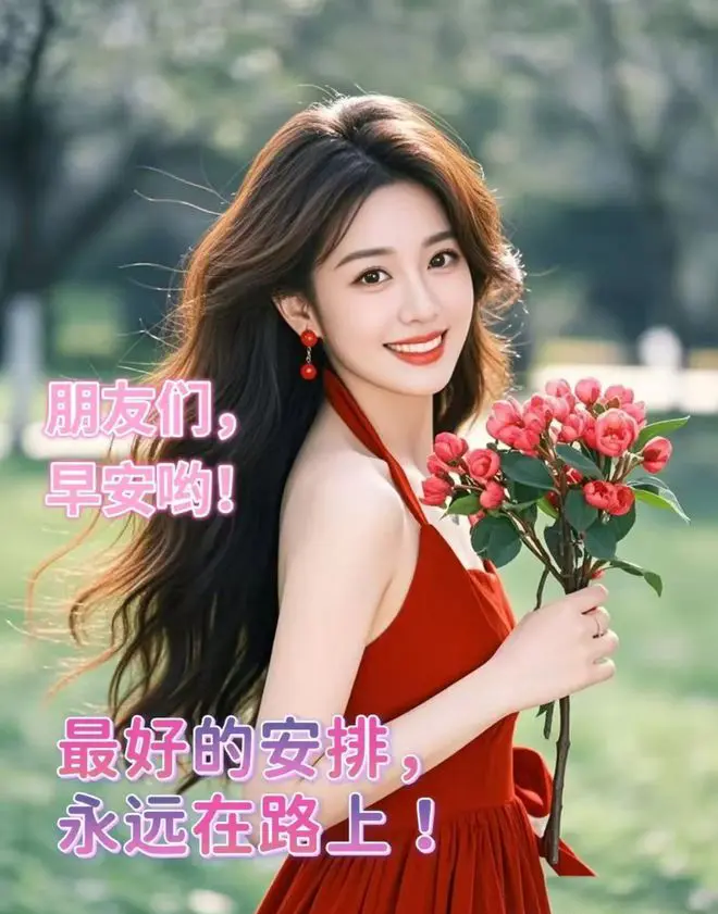 捧一束繁花赴清晨，愿我们都遇见属于自己的美好